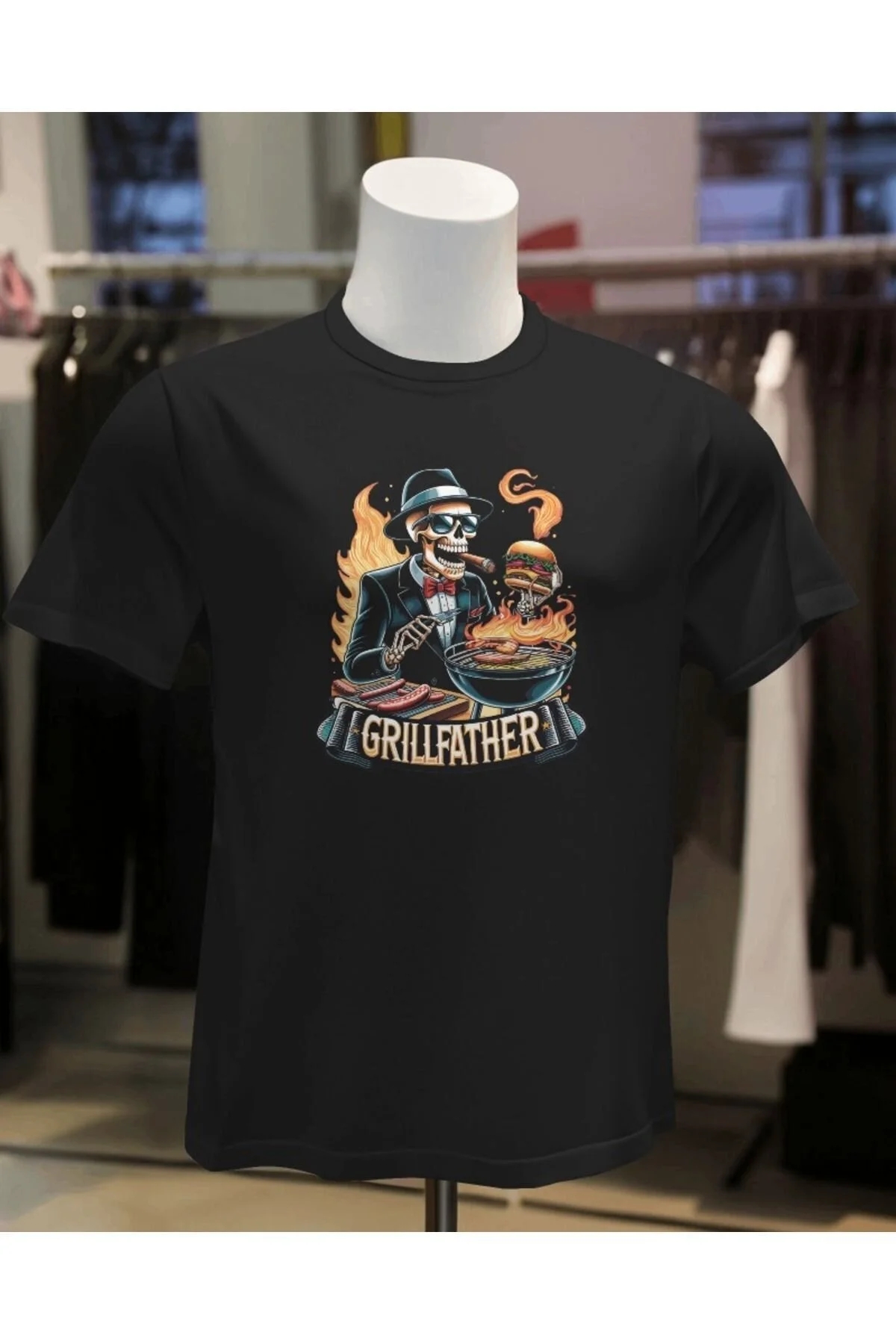 Grill Father, Babalar Günü T-Shirt, Baba T-shirt, Doğum Günü Hediyesi T-shirt