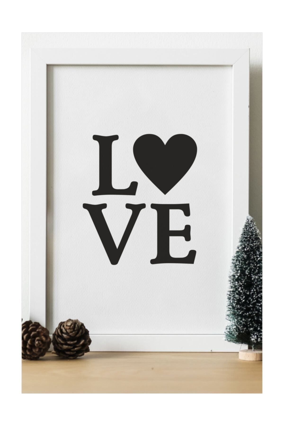 Love Ahşap 24x33 Cm Tasarım Tablo Çerçeve