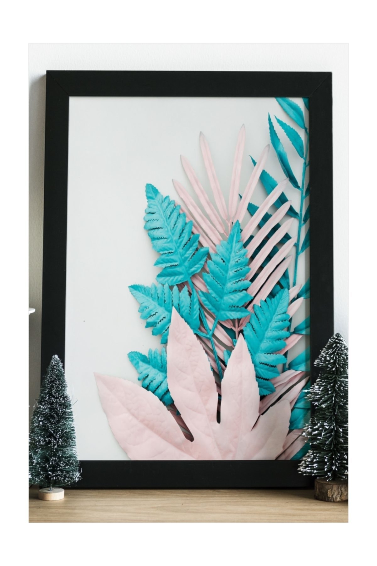 Canlı Yapraklar Ahşap 24x33 cm Tasarım Çerçeve