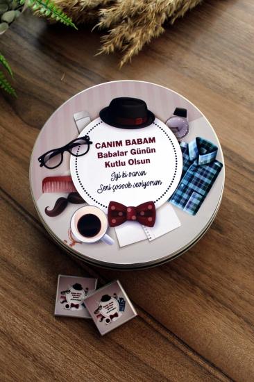 Canım Babam Babalar Günü Metal Kutusunda Enfes Çikolata