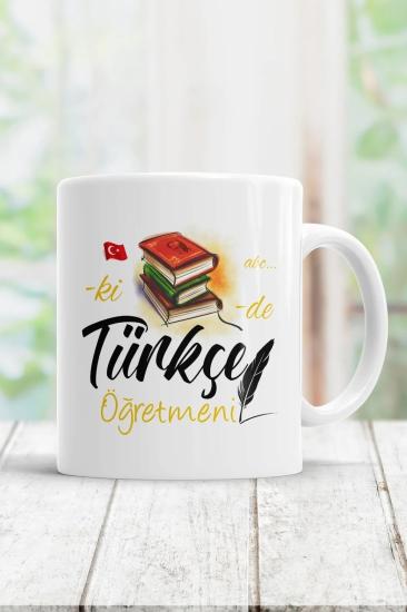 Türkçe Öğretmeni 24 Kasım Öğretmenler Gününe Özel Hediye Kupa Bardak Baskılı