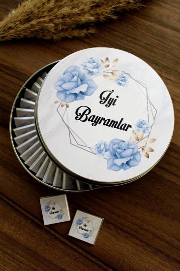 Metal Kutuda Pelit Valonia Iyi Bayramlar Çikolatası 40 Adet