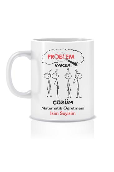 Matematik Öğretmeni 24 Kasım Öğretmenler Gününe Özel Hediye Kupa Bardak Baskılı