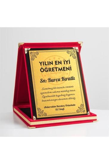 Yılın En Iyi Öğretmeni Plaket