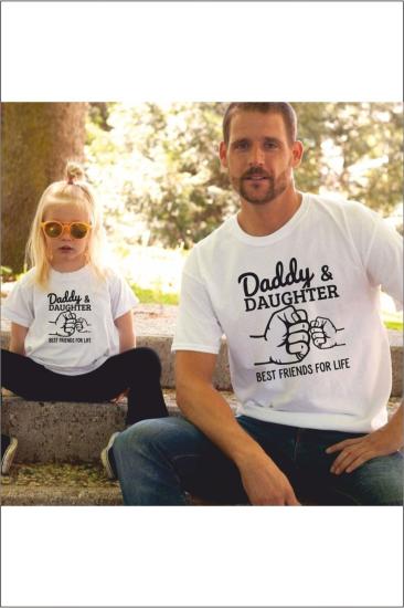 Daddy Daughter  - Baba Kız T-shirt Kombin (TEKLİ ÜRÜNDÜR KOMBİN YAPMAK İÇİN 2 ADET SEPETE EKLEYİNİZ)
