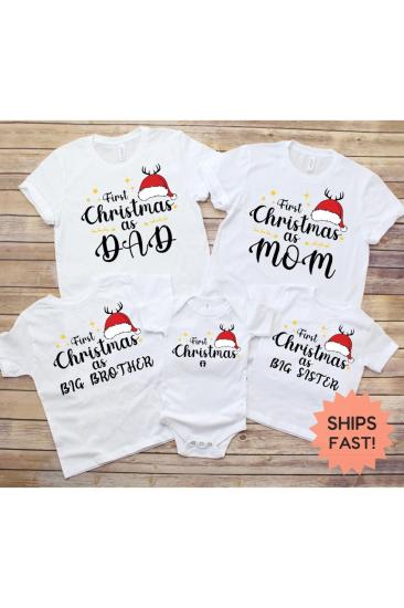 First Christmas Kombini Çocuk Yetişkin (TEKLİ ÜRÜNDÜR KOMBİN YAPMAK İÇİN 2-3 ADET SEPETE EKLEYİNİZ)