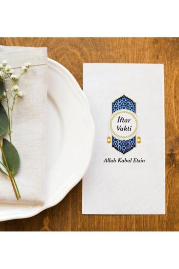 Ramazan Sofralarına Özel İftar Vakti 3 Baskı Peçete Sunum Peçetesi 20 Adet
