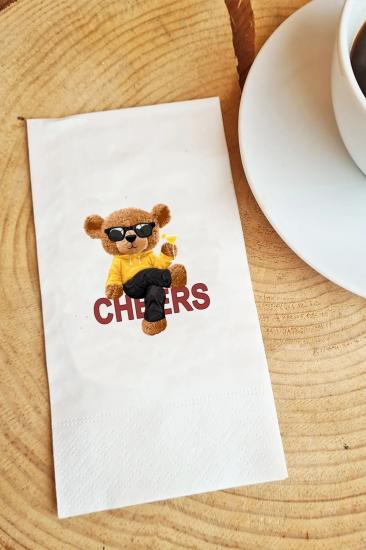 Cheers Teddy Bear Ayıcık Sunum Peçetesi 20li 20 Adet