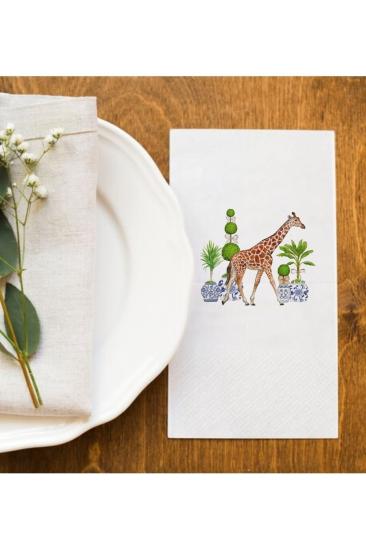 Zürafa Blue Blanc Safari Concept Peçete Sunum Peçetesi 014 20 Adet