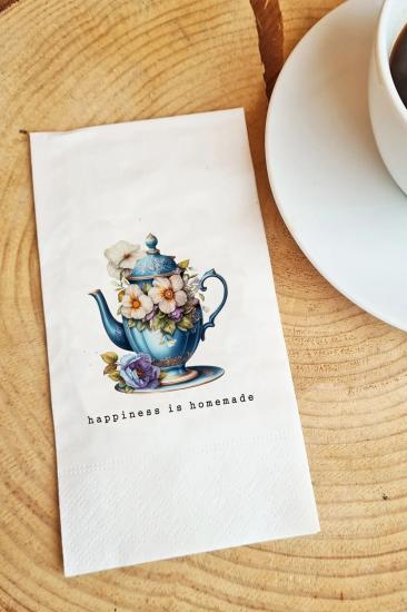 Happiness is homemade Çay Saati Peçete Sunum Peçetesi 010 20 Adet