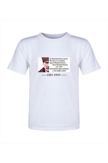 10 Kasım Atatürk Baskılı Unisex Siyah T-Shirt hdk0124
