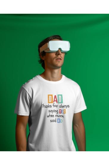 Dad T-shirt, Baba Tişört, Babalar Günü Hediyesi, Baba T-shirt  %100 Pamuk