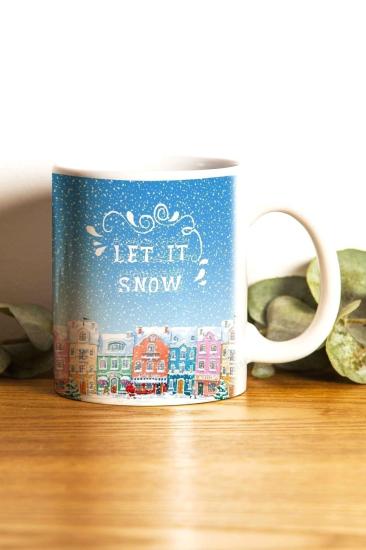 Let It Snow Kar Winter Baskılı Kupa Bardak / Mug