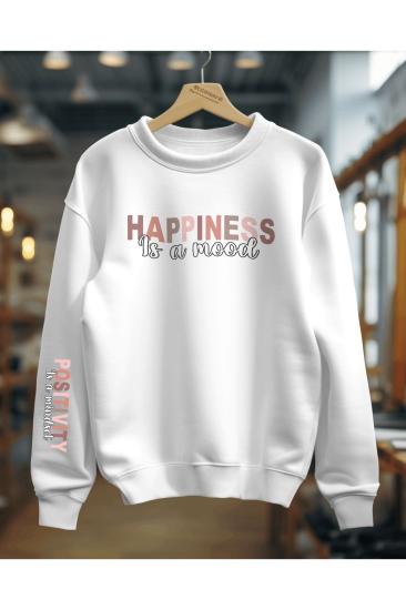 Happiness is a mood Sweatshirt Unisex Yetişkin