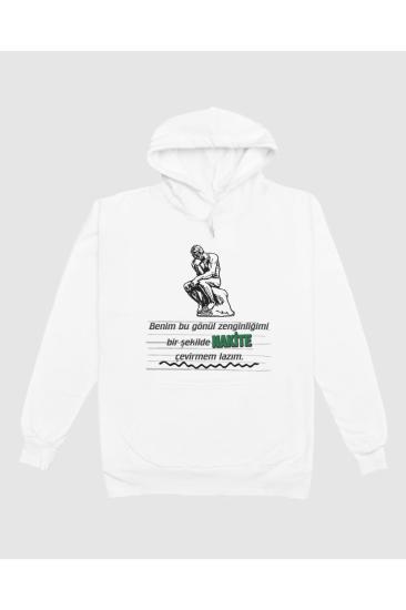 Gönül Zenginliği = Nakit Kapüşonlu Sweatshirt Hoodie Unisex Yetişkin