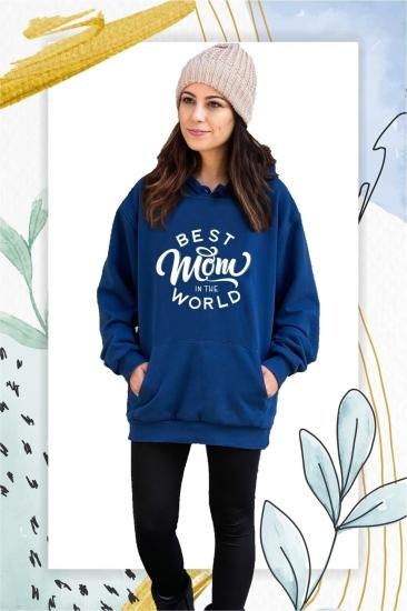 Best Mom En Iyi Anne Şardonlu Kalın Sweatshirt